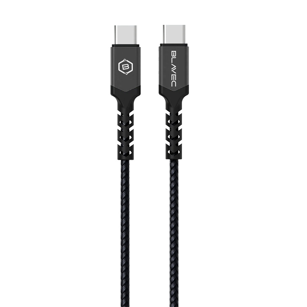 Pleteni kabel Raptor - Tip C na Tip C - PD 60W 3A 25 cm Apple CarPlay/Android Auto