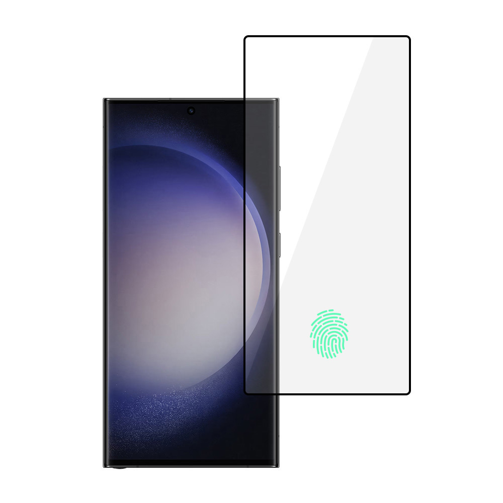 Kaljeno steklo Tel Protect 6D za SAMSUNG GALAXY S23 ULTRA (s odklepanjem s prstnim odtisom)