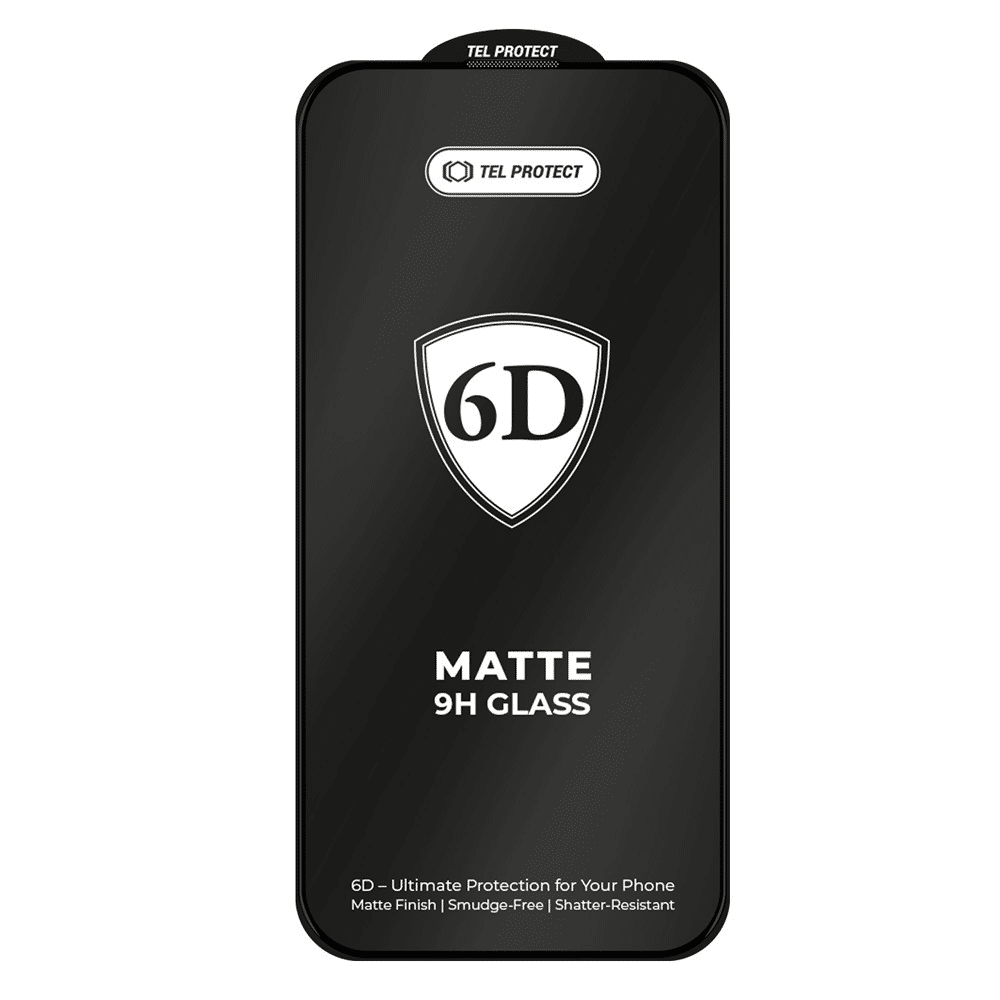 Kaljeno steklo Tel Protect Full Glue 6D mat za Samsung Galaxy A36 5G črno