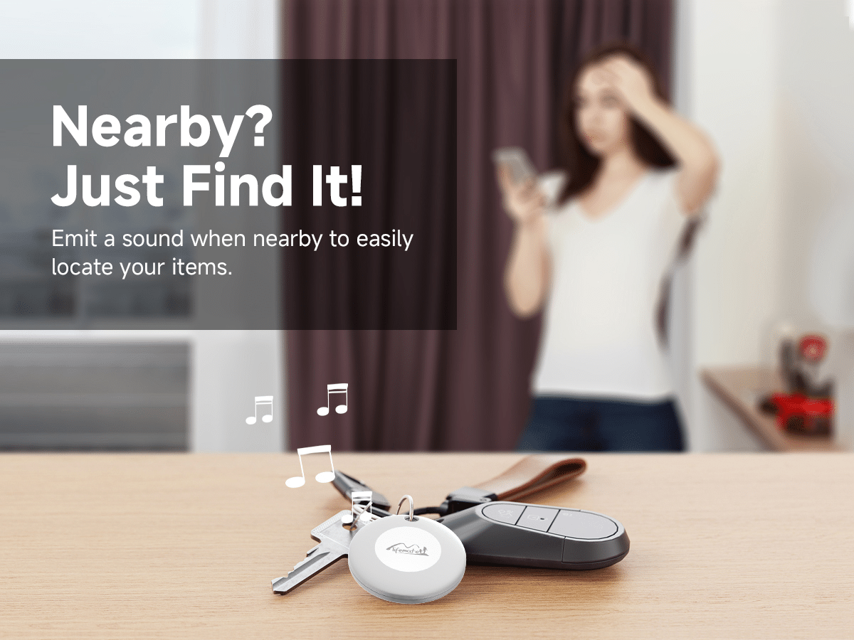 Bluetooth GPS lokator LifeTag Tracker Android + ovitek z obeskom za ključe bel