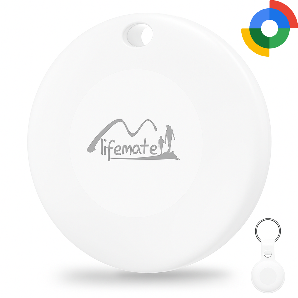 Bluetooth GPS lokator LifeTag Tracker Android + ovitek z obeskom za ključe bel