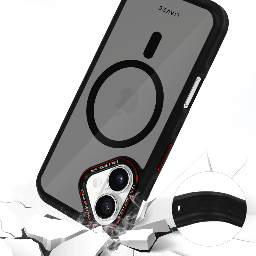 Liavec Hybrid Smoke Magsafe ovitek za iPhone 16