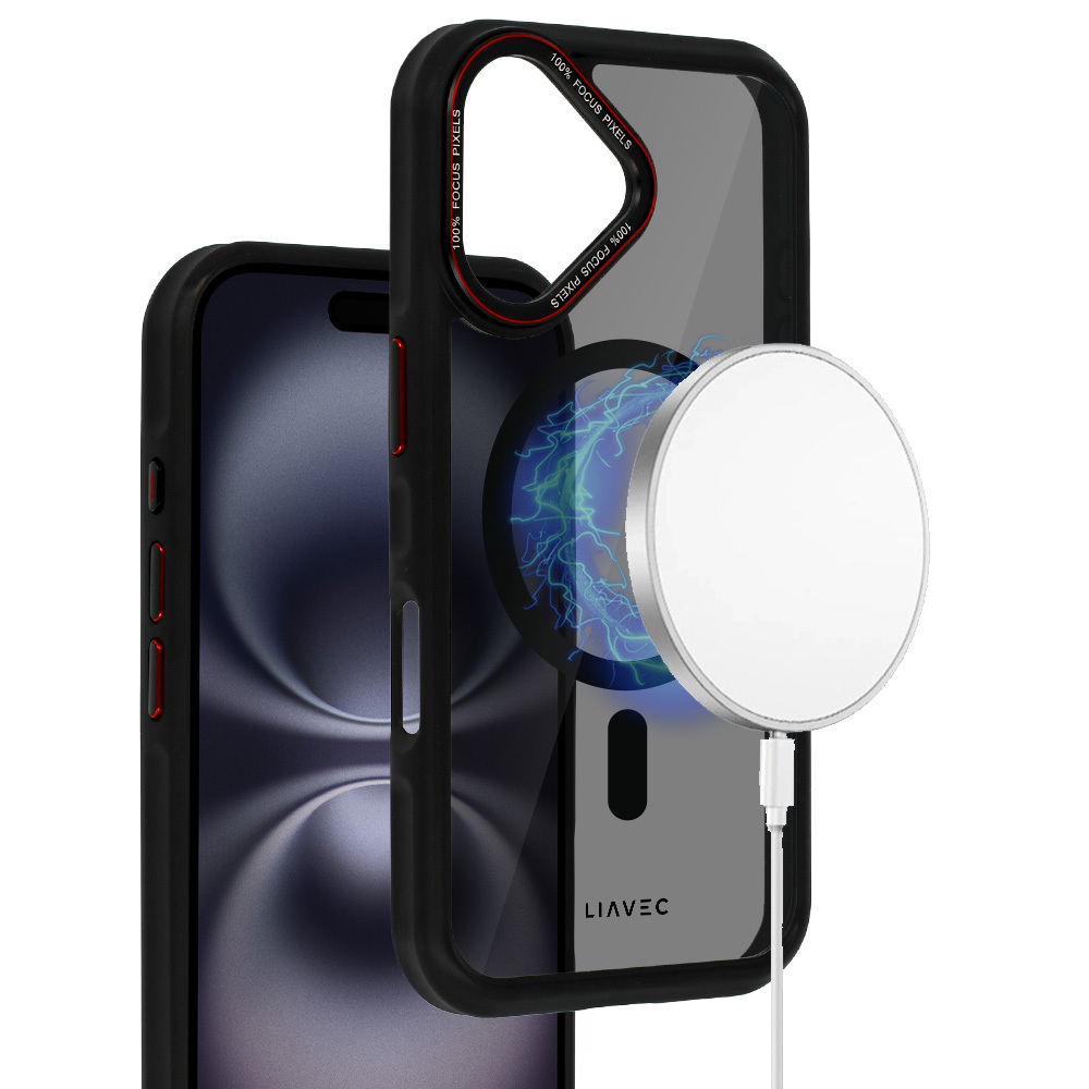 Liavec Hybrid Smoke Magsafe ovitek za iPhone 16