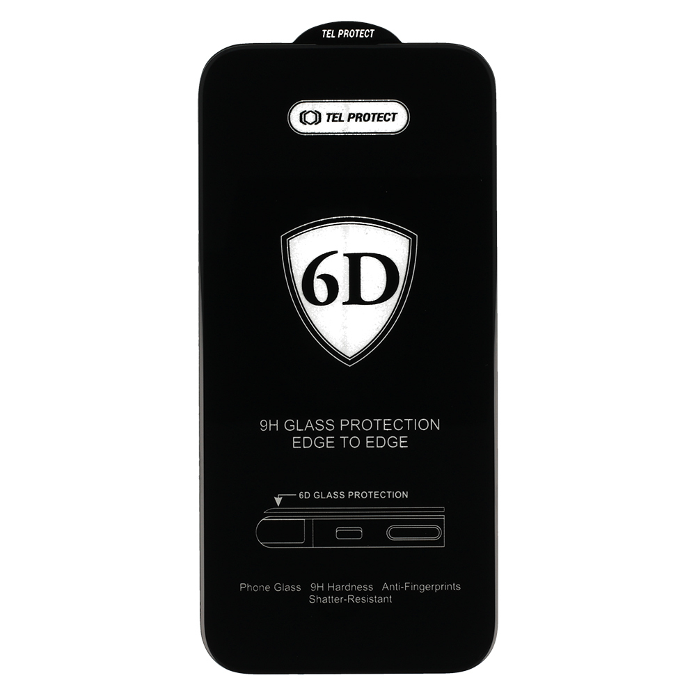 Kaljeno steklo Tel Protect Full Glue 6D za HONOR 400 LITE s črnim robom