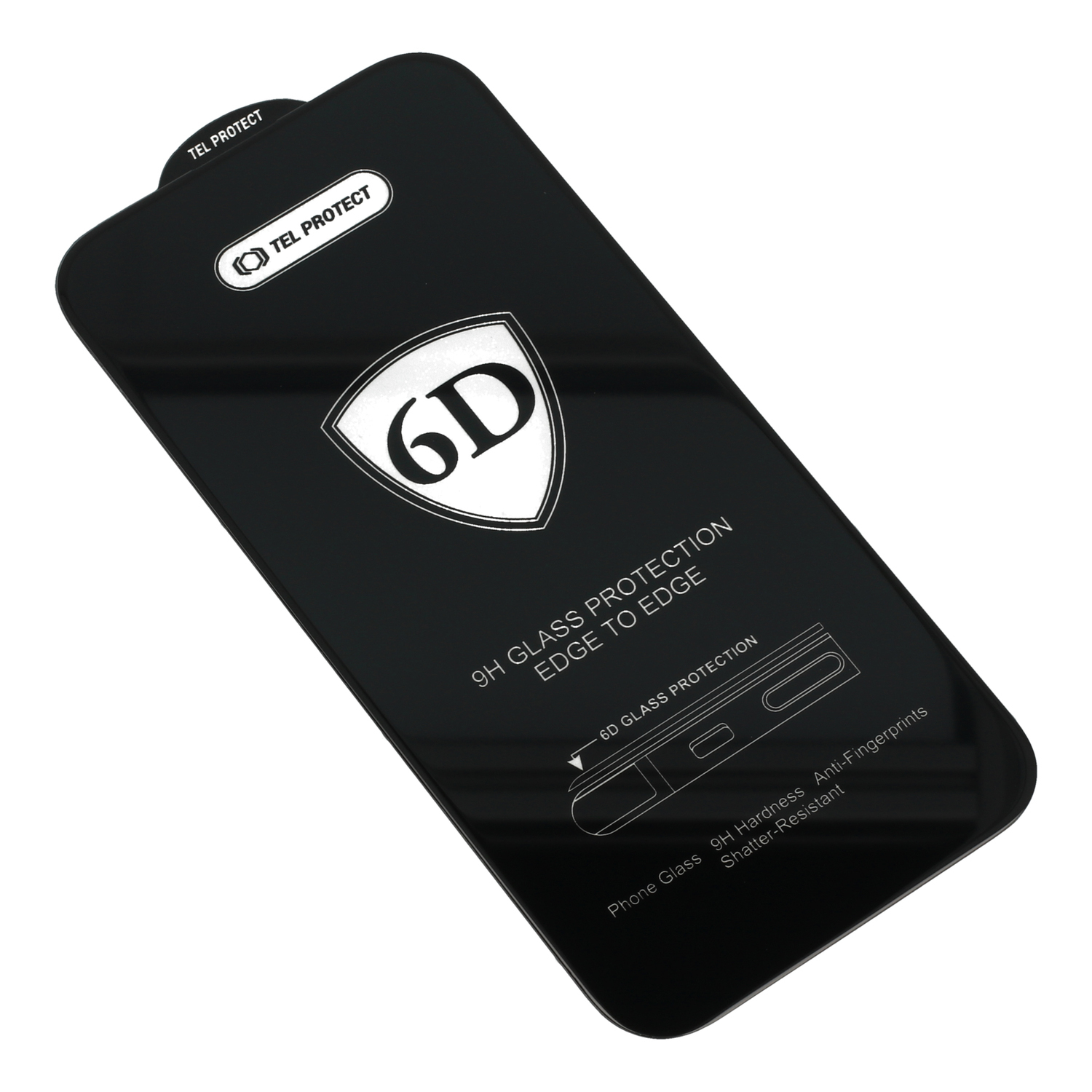 Kaljeno steklo Tel Protect Full Glue 6D za REALME 14T s črnim robom