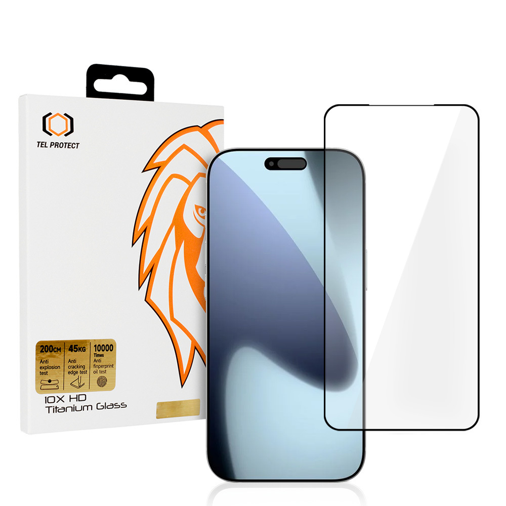 Kaljeno steklo Tel Protect 10X HD Titanium za iPhone 17 Pro