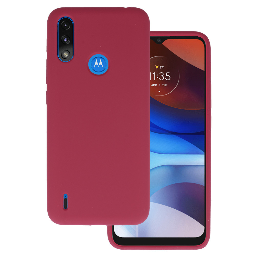 Silikonska Lite maskica za Motorola Moto E7 Power/E7i Power bordo