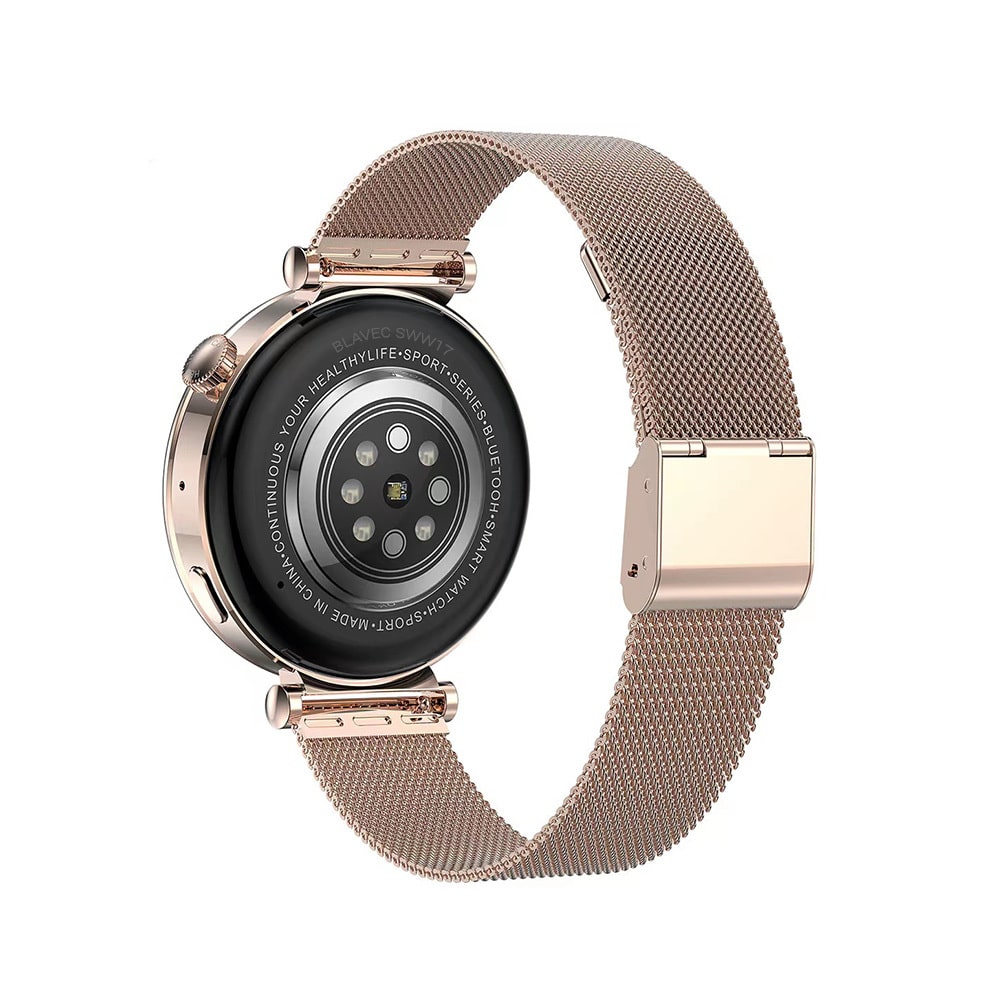 Pametna ura Blavec W17 Amber HD AMOLED - barva rožnato zlato + 2 dodatna paščka