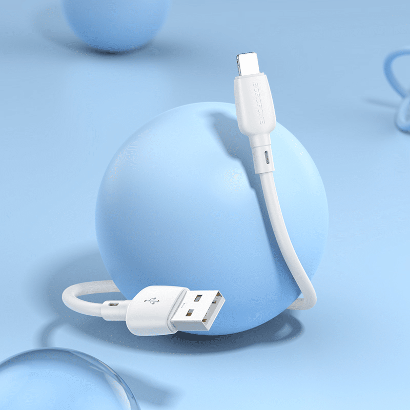 Borofone kabel BX93 Super Power - USB v Lightning - PD 20W - 25 cm bel