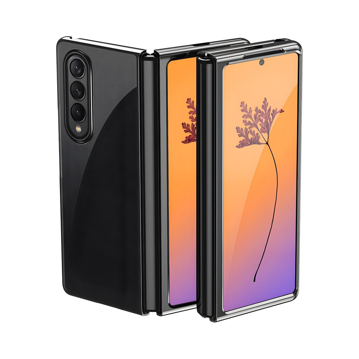 Plating Case Hard futrola za Samsung Galaxy Z Fold 4 - Crna