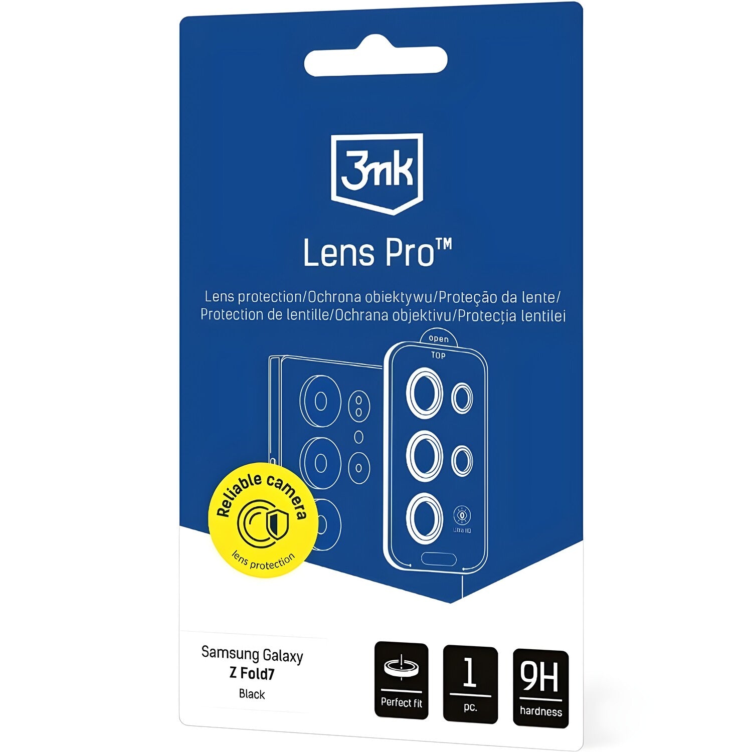 Zaštitno staklo 3mk Lens Pro Protection za Samsung Galaxy Z Flip4 - Crna KP41498