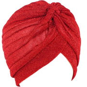 Sjajna Turban kapa - Crvena KP6635