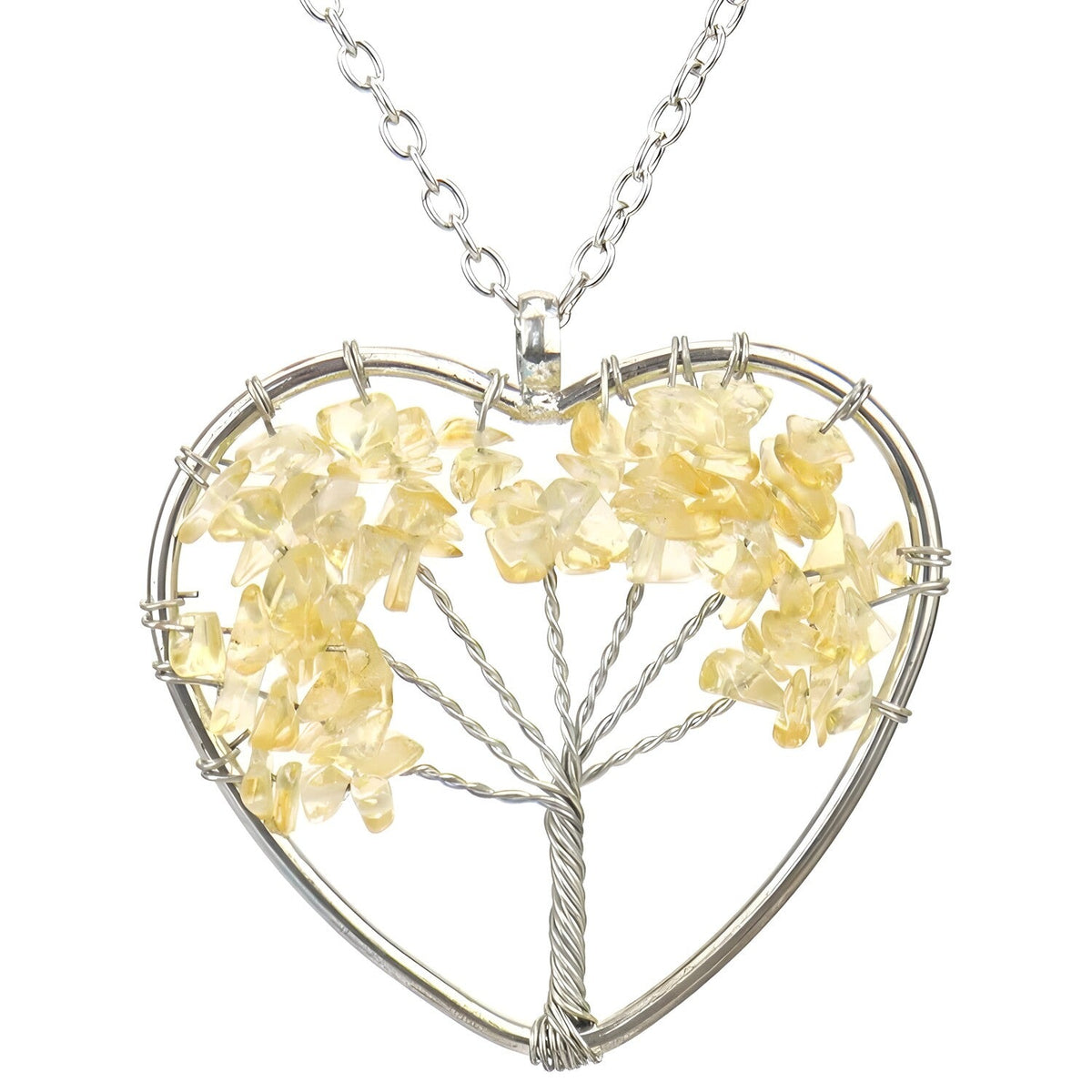 Ogrlica Tree Heart - Žuta