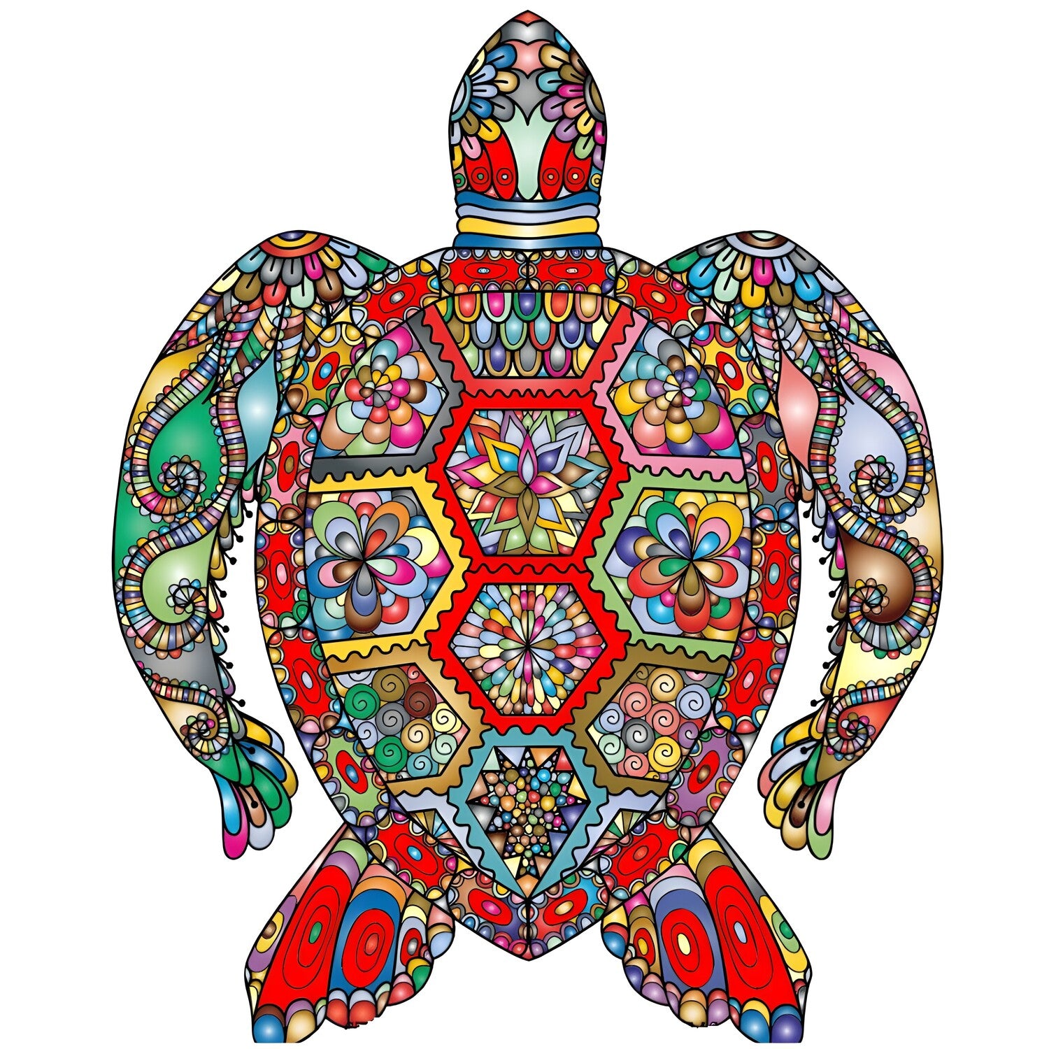 Drvene puzzle - Turtle / L KP21990