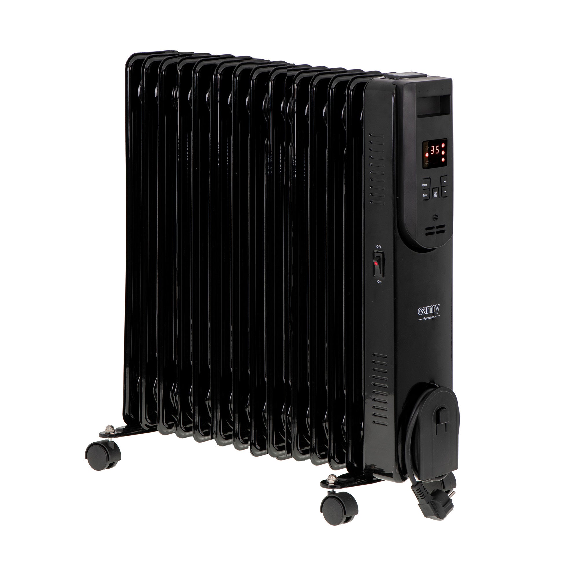 Oljni radiator, 15 reber črn, CR 7820