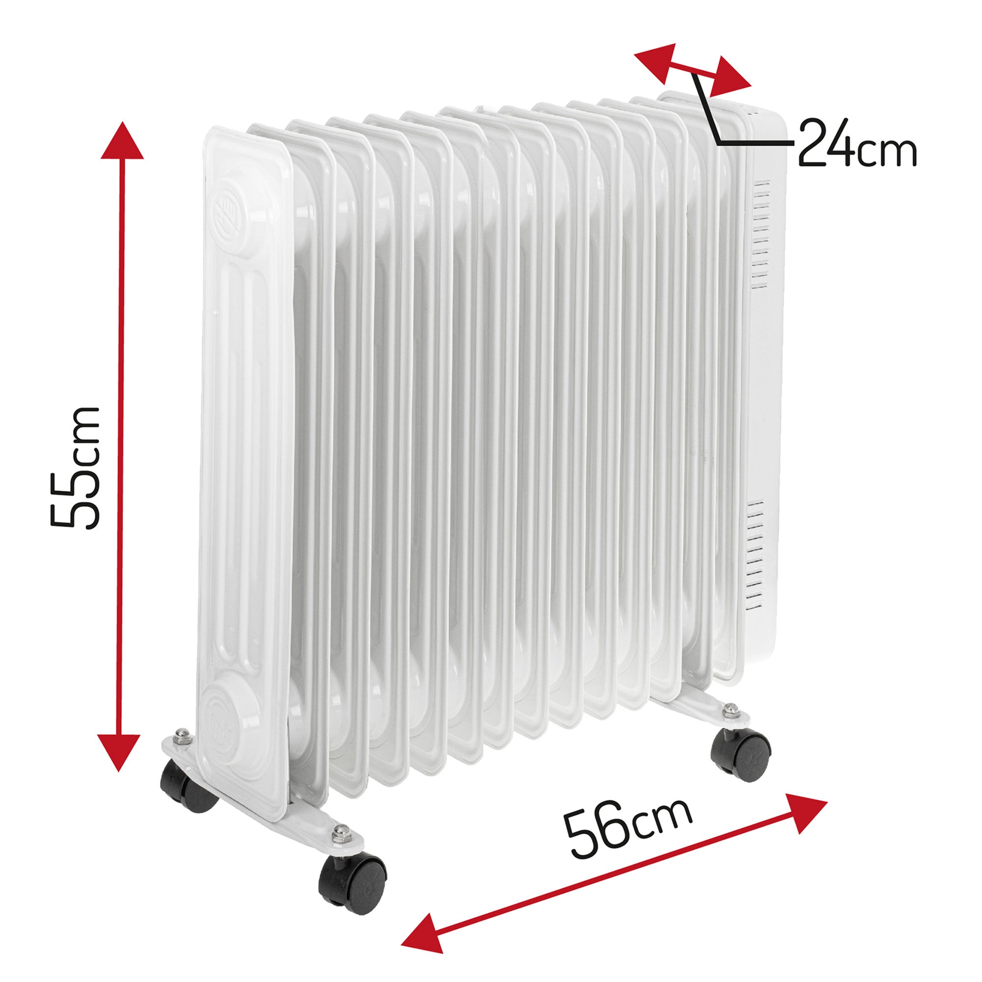Oljni radiator AD 7818, 13 reber, 2500 W