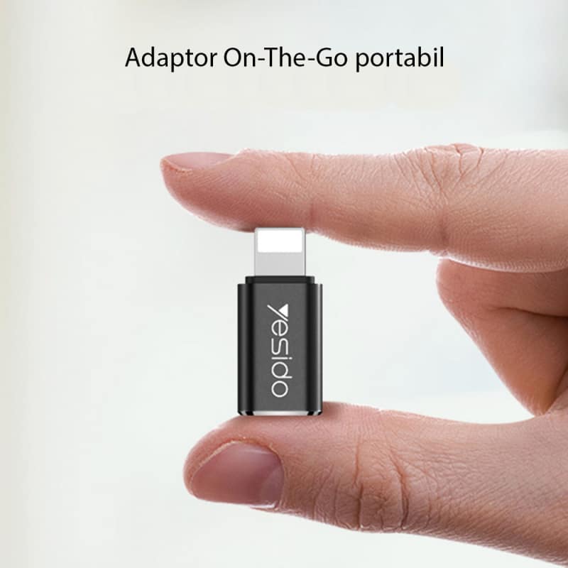 USB-C na Lightning adapter Yesido GS03 crni