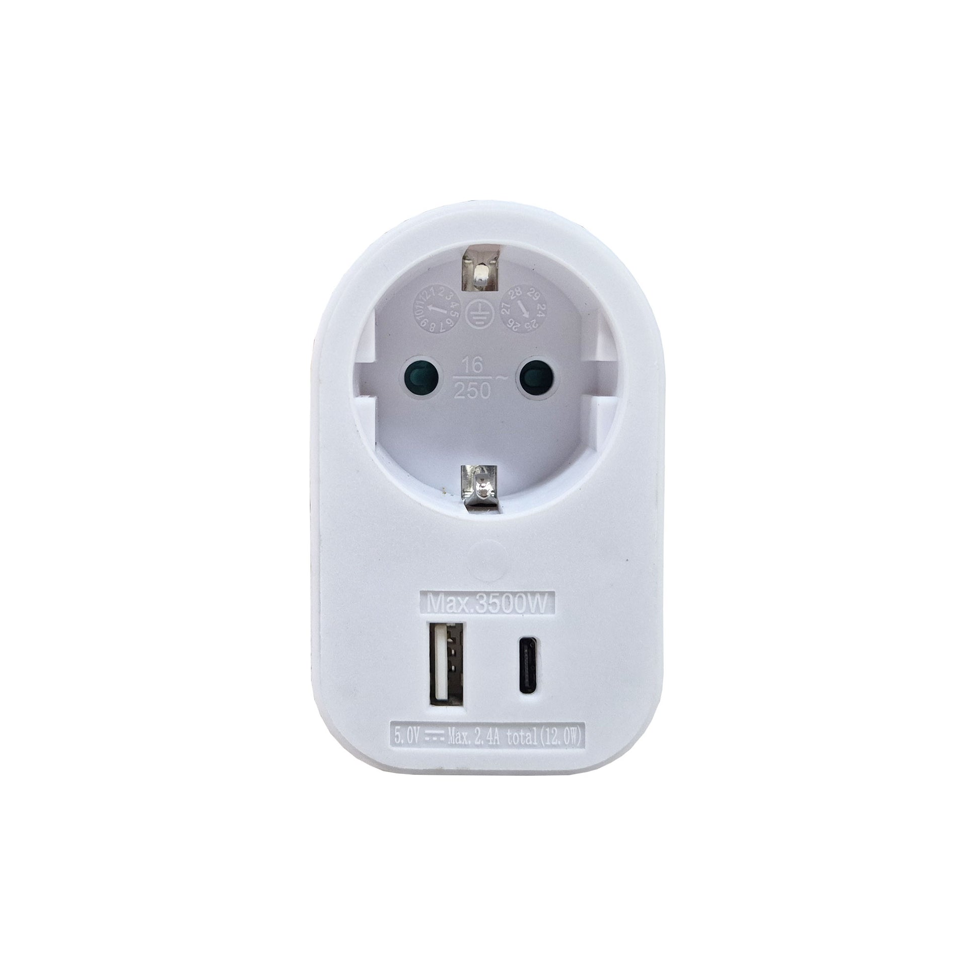 Utikač šuko USB A/C GA01/01UC