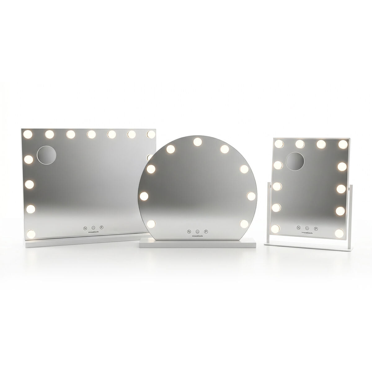Toaletno ogledalo s LED rasvjetom Hollywood Glimma Deluxe InnovaGoods 15 Žarulje