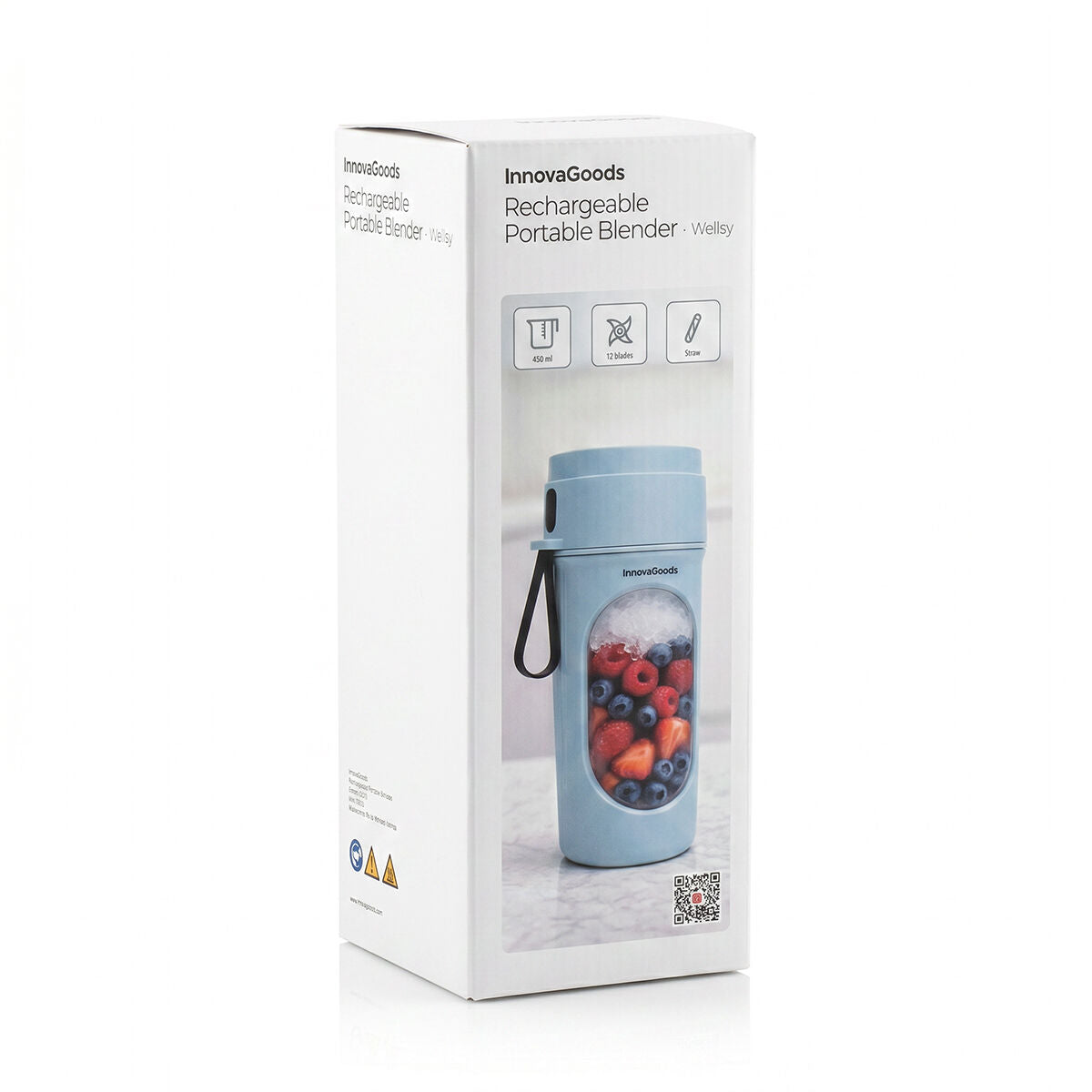 Punjivi Prijenosni Blender u Čaši za Jednu Osobu Wellsy InnovaGoods