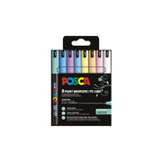 Uni pak marker Posca pc-1mr pastelne boje 8/1 plastic free pakiranje