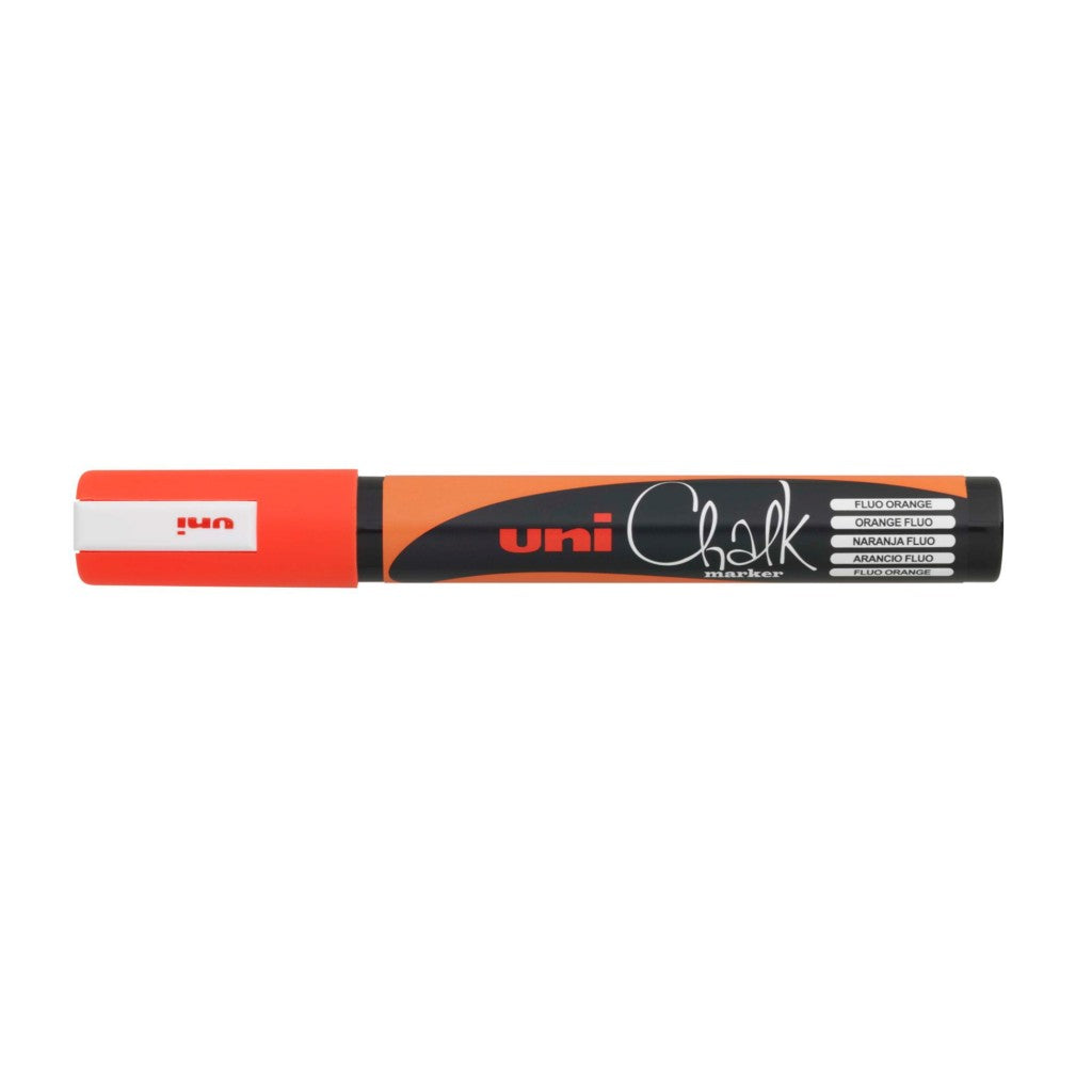 Marker Uni pwe-5m kreda fl. oranžna
