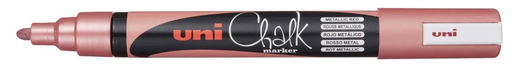 Marker Uni pwe-5m kreda metallic rdeč