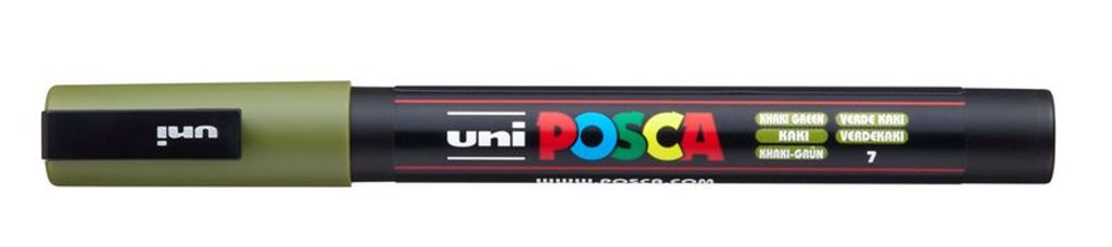Marker Uni pc-3m Posca kaki zelena