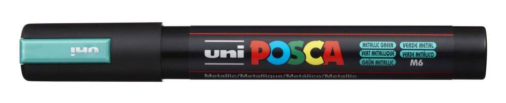 Marker Uni pc-5m Posca kovinsko zelena