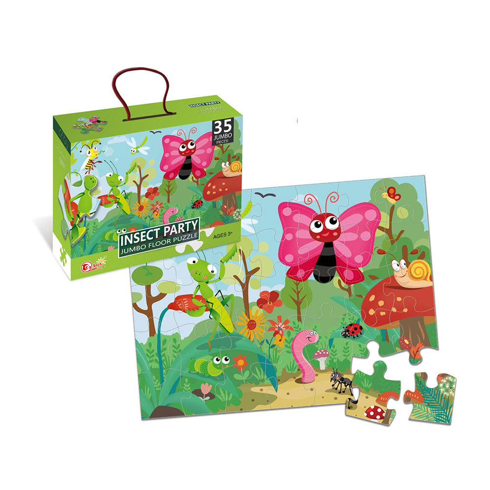 Puzzle velike podne na životinje, 35 komada - Kukci
