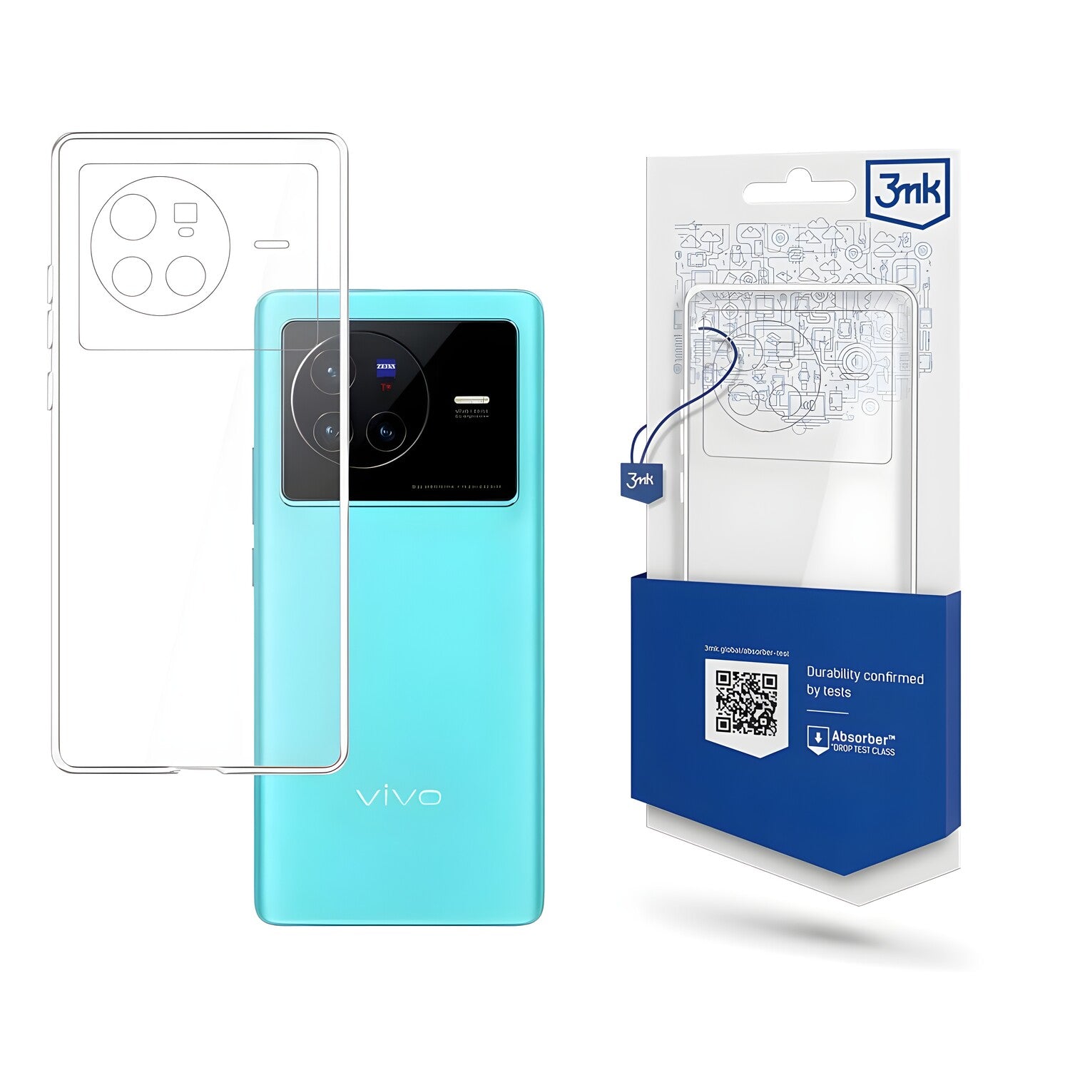 3mk Clear case futrola za Vivo X80 - Prozirna KP22566