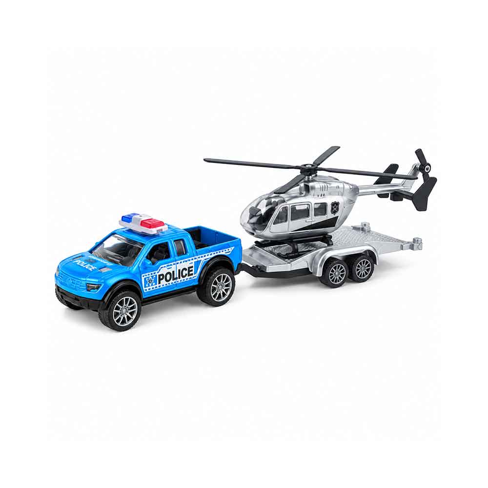 Policijska vozila Die-Cast 2/1 s prikolicom – 4 modela Model 04