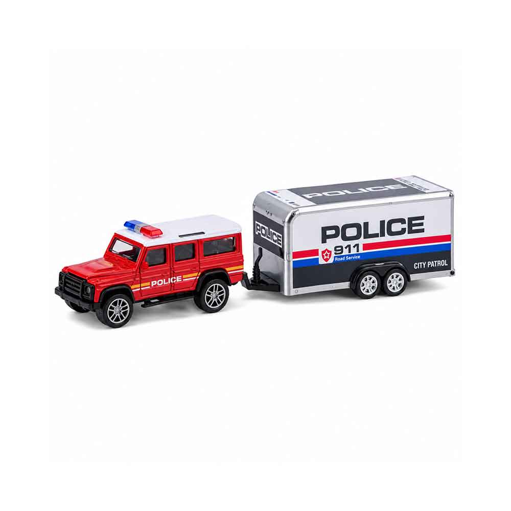 Policijska vozila Die-Cast 2/1 s prikolicom – 4 modela Model 02
