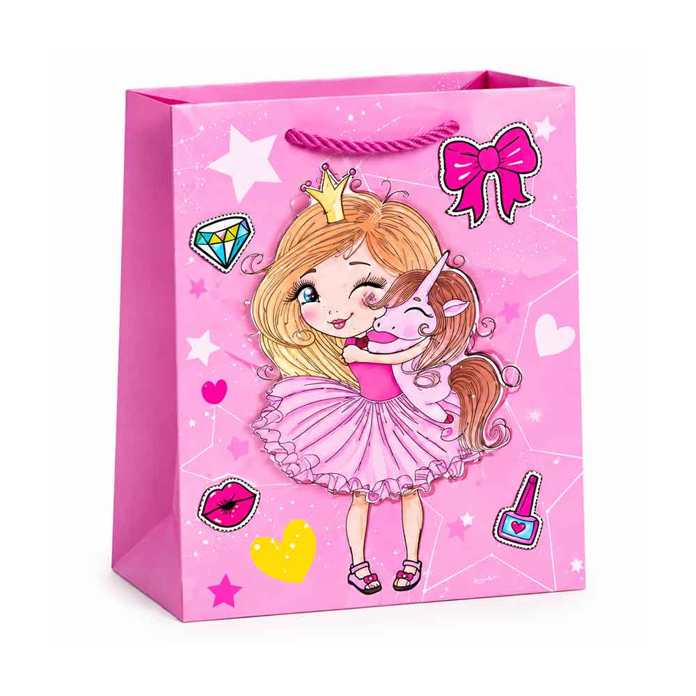 Poklon vrećica Girl Fashion 30 × 42 cm - Model 02