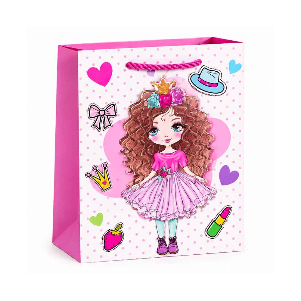 Poklon vrećica Girl Fashion 30 × 42 cm - Model 03