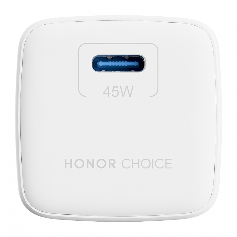 Honor originalni zidni punjač 45 W 3 A 1 x USB-C s USB-C kabelom bijeli