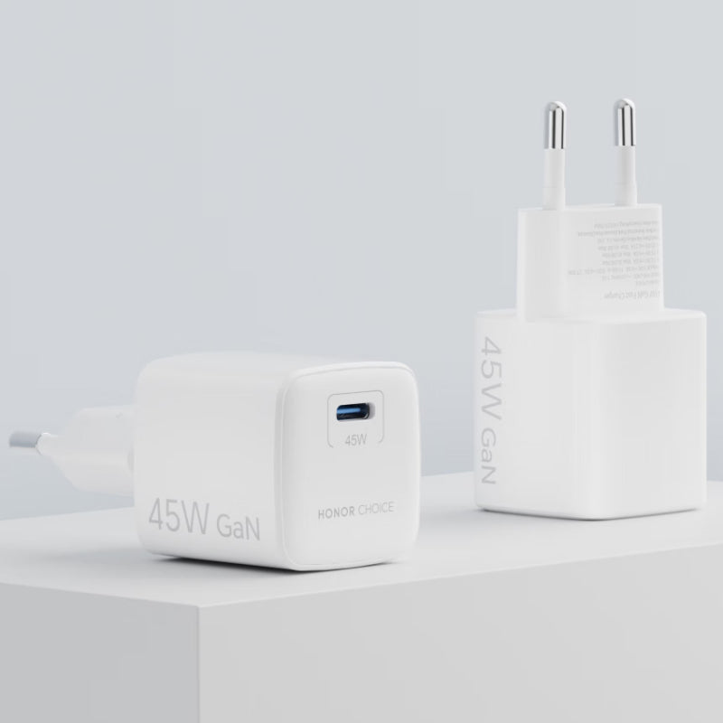 Honor originalni zidni punjač 45 W 3 A 1 x USB-C s USB-C kabelom bijeli