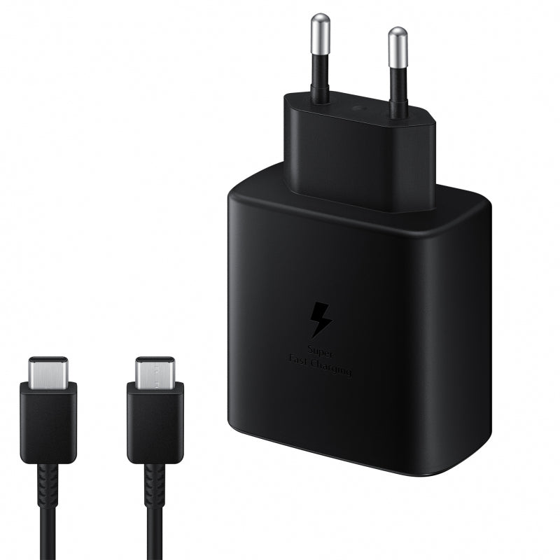 Originalni punjač Samsung EP-TA845 + DA705BBE 45W 4.05A 1 x USB-C s USB-C kabelom crni (bulk)