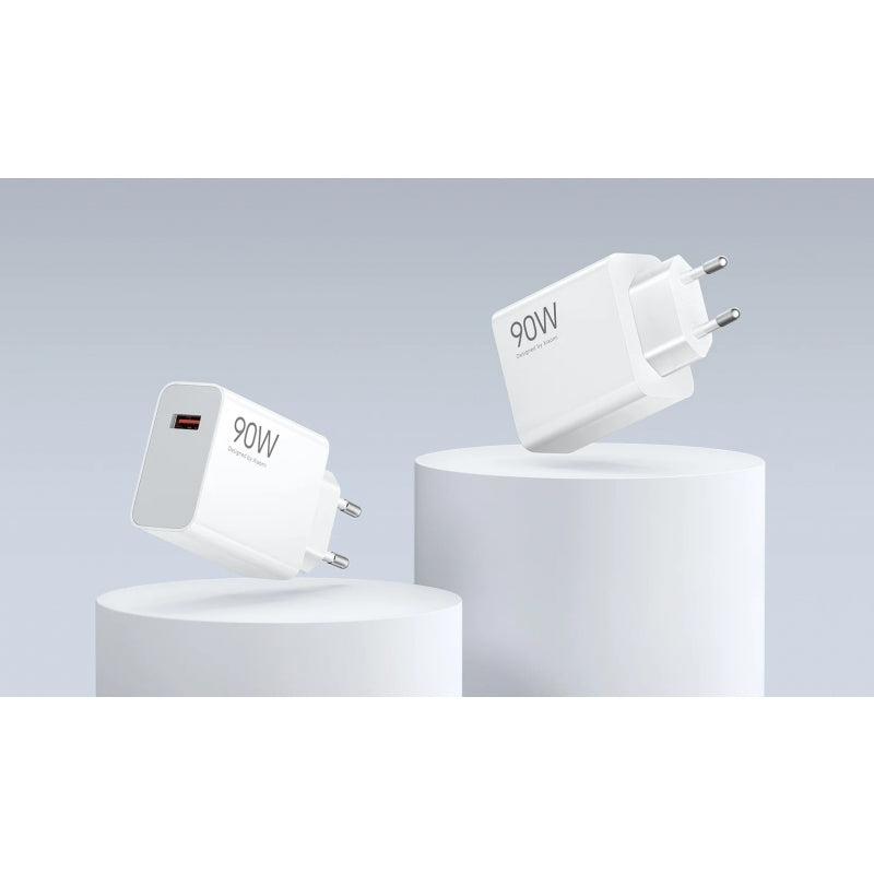 Stenski polnilec Xiaomi HyperCharge Combo 90W 6.1A 1 x USB-A s kablom USB-C bel