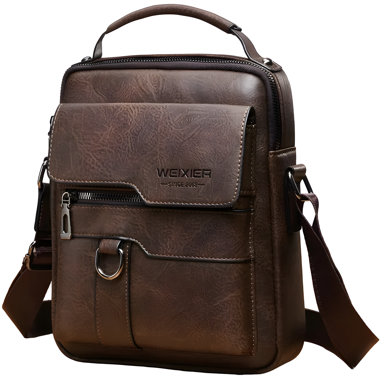 Muška Crossbody Torba WEIXIER BR - 25263 - Tamno Smeđa KP25263