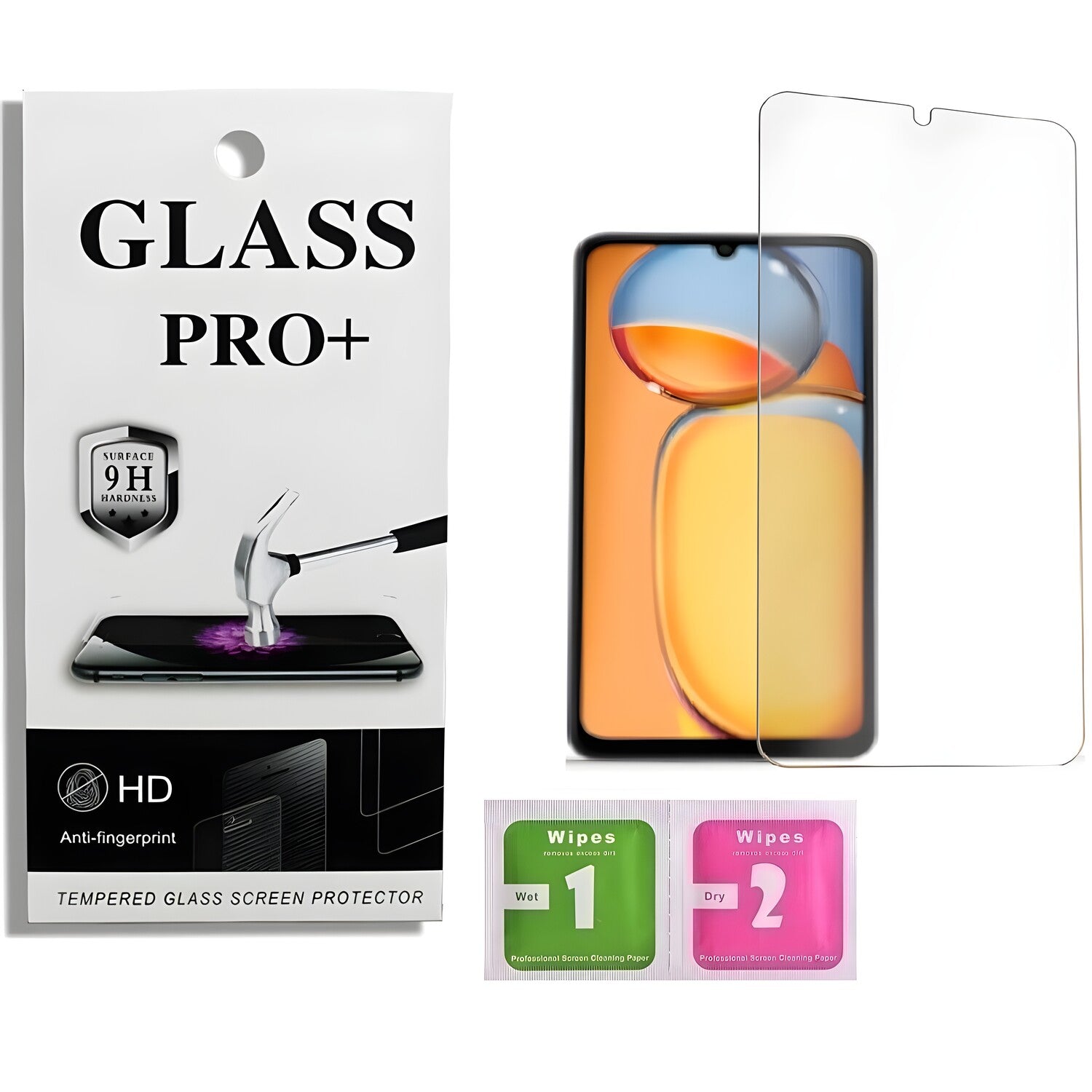 Prémično zaštitno staklo 9D Izmael za Xiaomi Redmi 13C - Prozirna KP33626