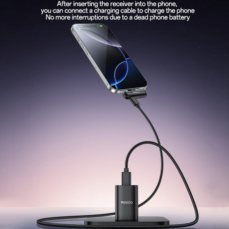 Bežični mikrofon Yesido KR21 USB-C 2-komada - crni