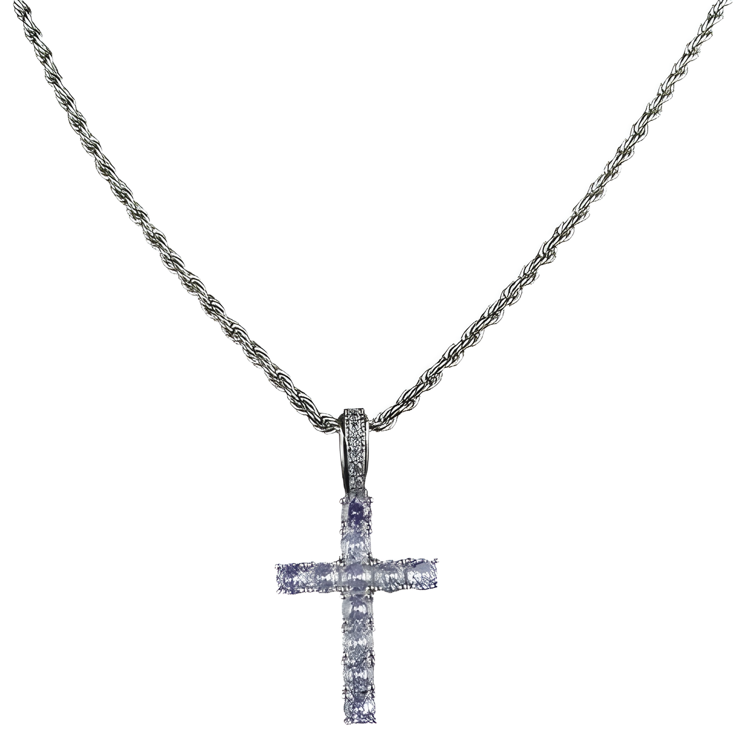 Ogrlica ZC-22770 - Srebrna / Ljubičasta KP22770